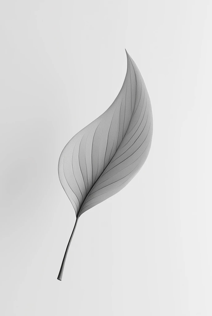 I want a black and white animated leaf clip