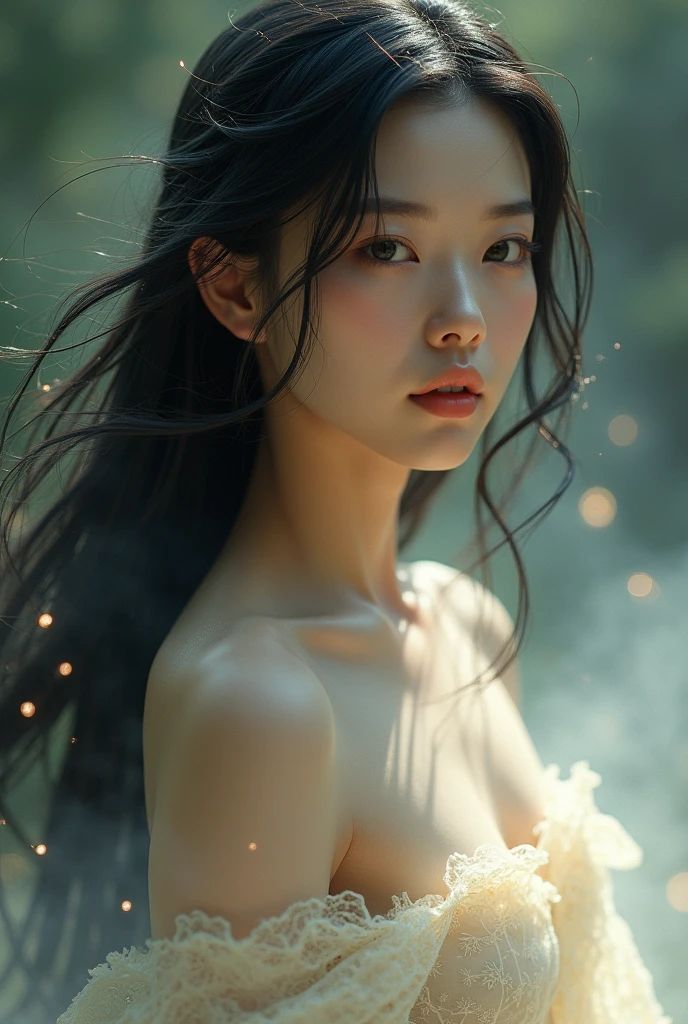 Unreal engine beautiful Korean woman Yuna naked