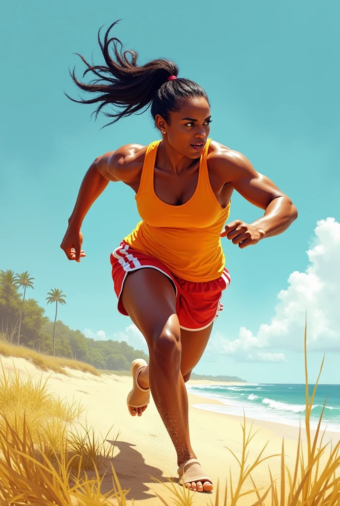 illustration of person doing sport