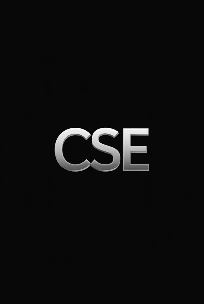 ( ise and cse) white text  logo in one pic and black bg