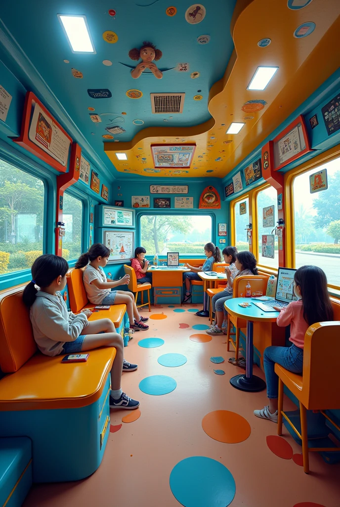 An interactive Educaland van