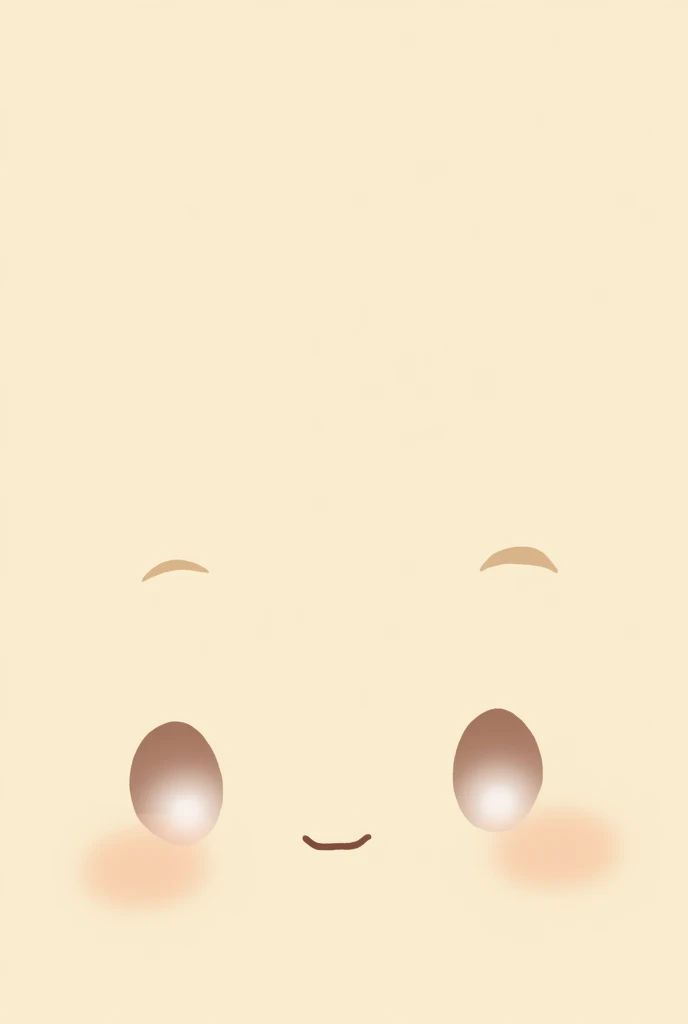 Make a very simple cel shading style drawing of a kawaii