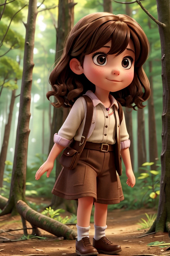 Once upon a time there was a brunette named Lila, who loved exploring the forest near his home