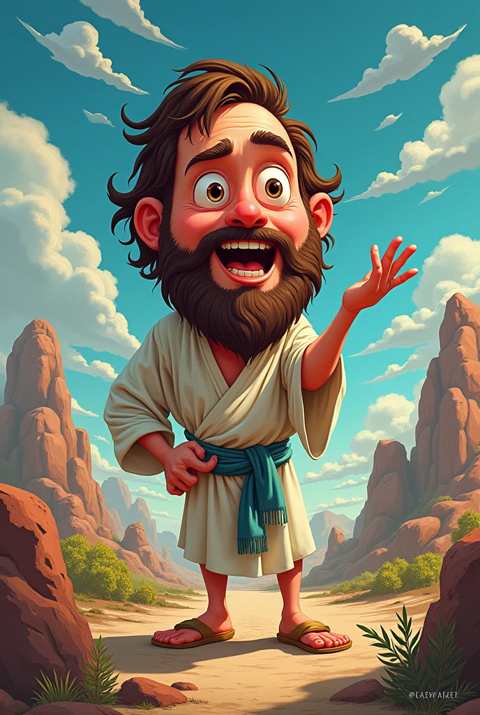 Sick job cartoon image from the bible 