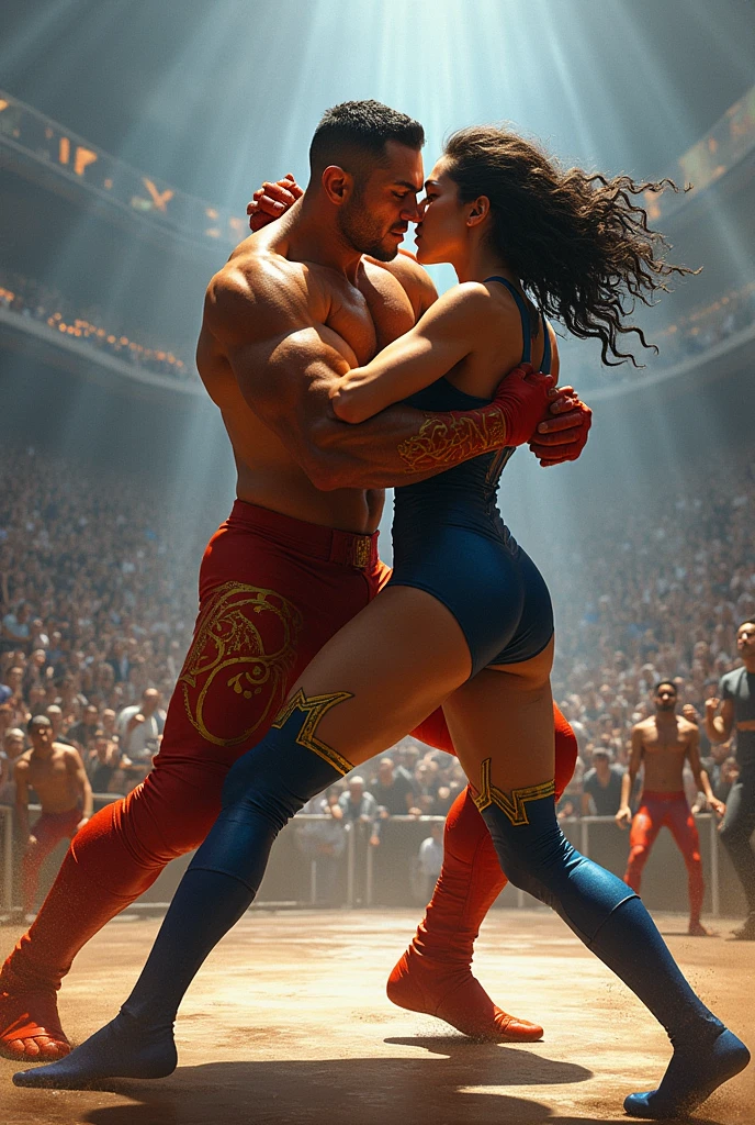 Superhero inspired by mom wrestling 