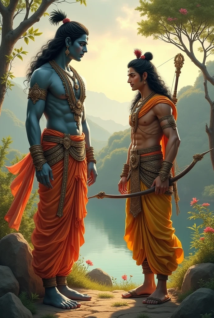 श्री कृष्ण और अर्जुन