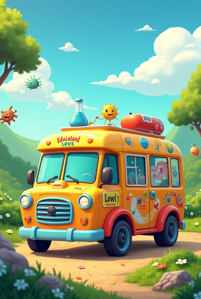 Educaland van from the outside