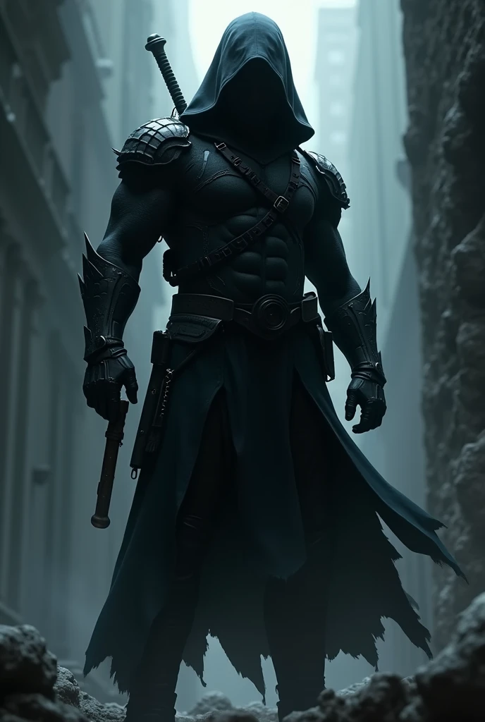 Animé, homme, guerrier assassin inspiré de Mark Calaway