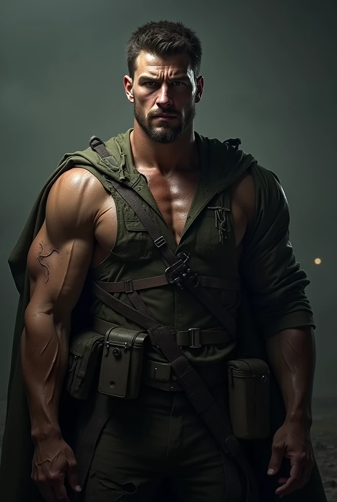 me with scars after returning from war