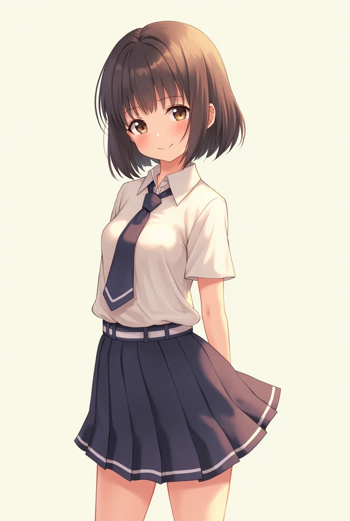 Image of a girl dressed as a schoolgirl