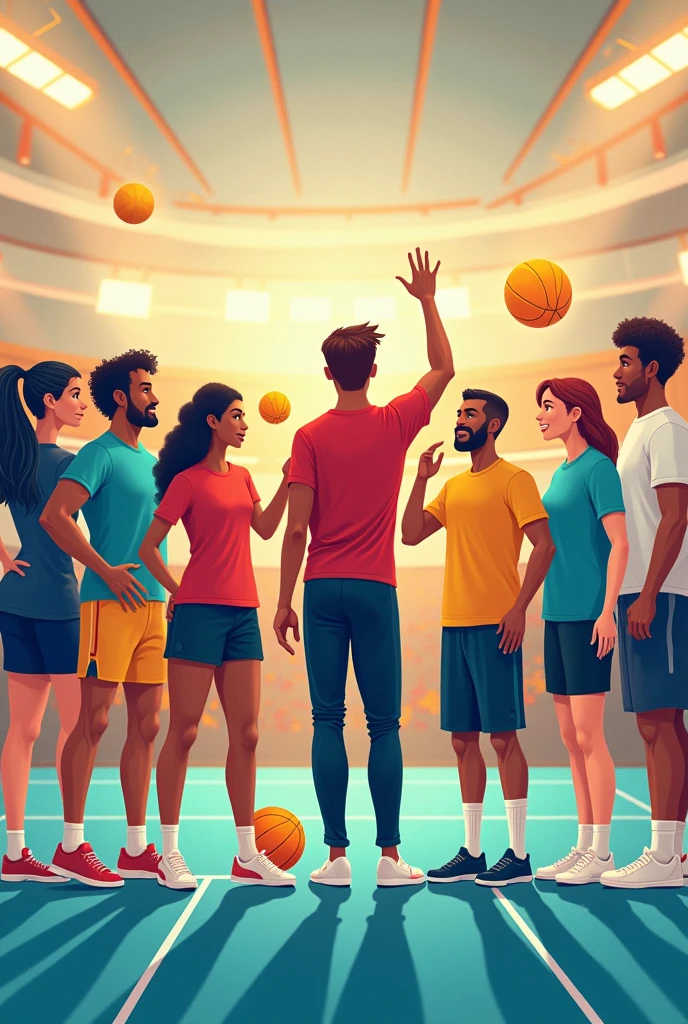 Symbol of a physical education faculty group