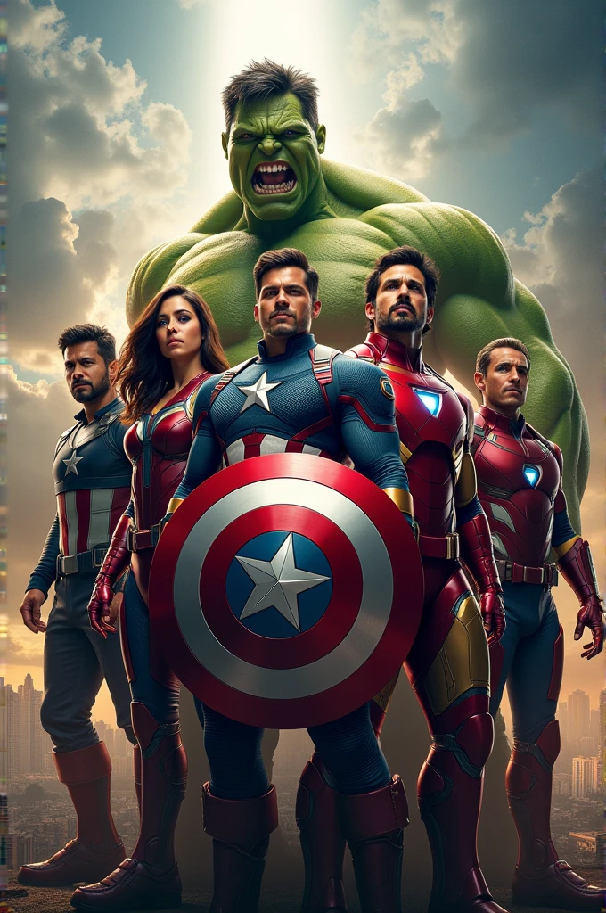 Brazilian actors as the avengers