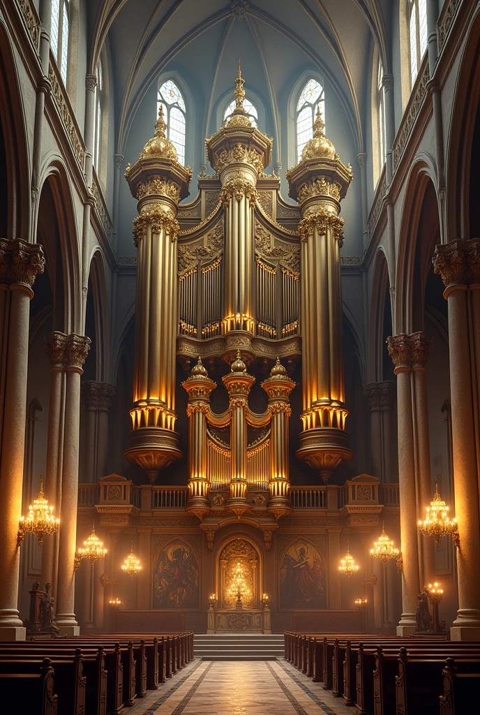 Create the Interior of a Cathedral Create a Baroque Pipe Organ 
