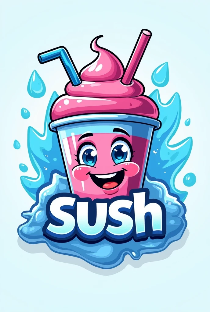A logo for a slush shop