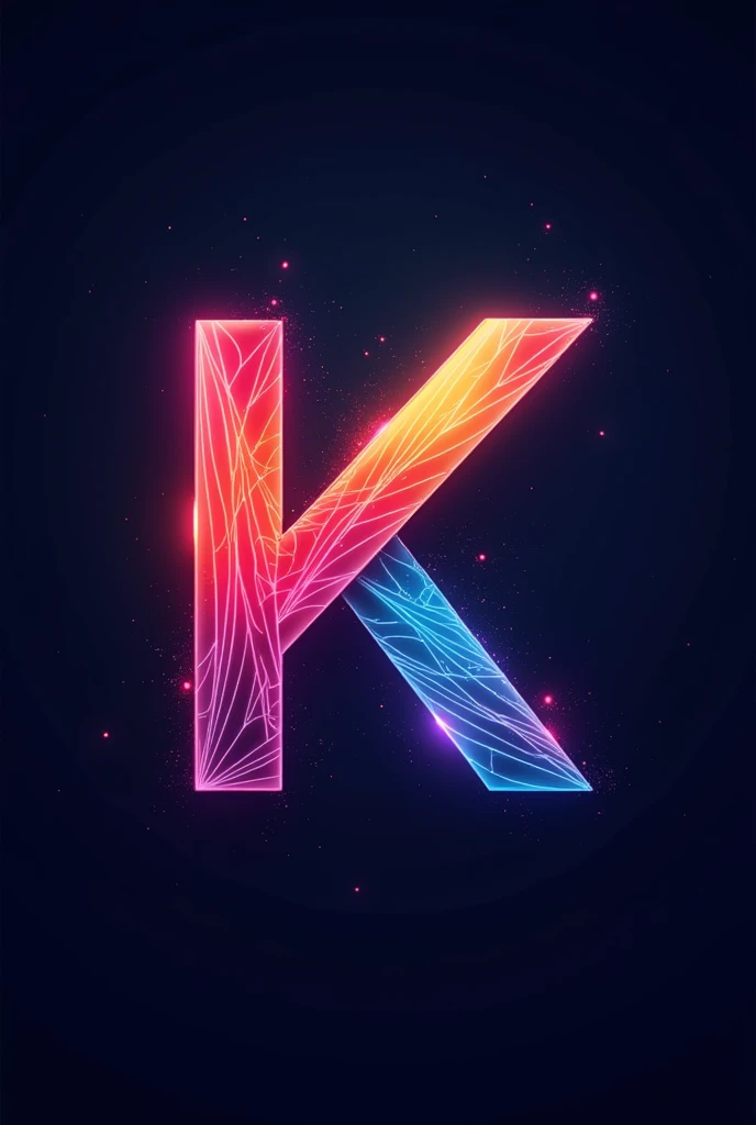 Logo for Kanvix company using letter k make it really unique and colourful 