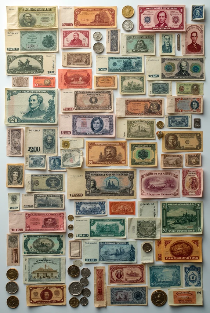 All World banknotes and coins