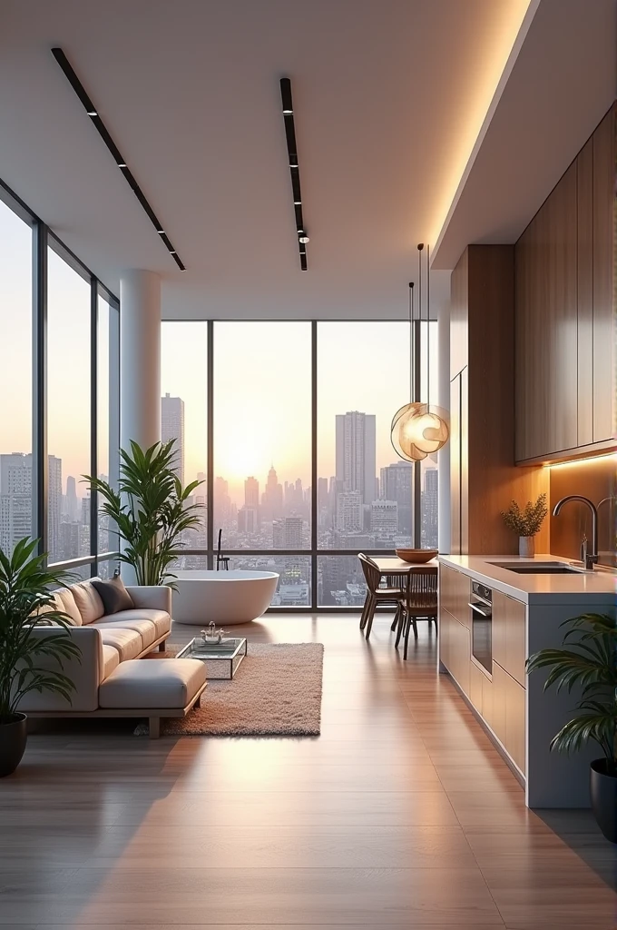 Real estate banner with 3D image of apartment