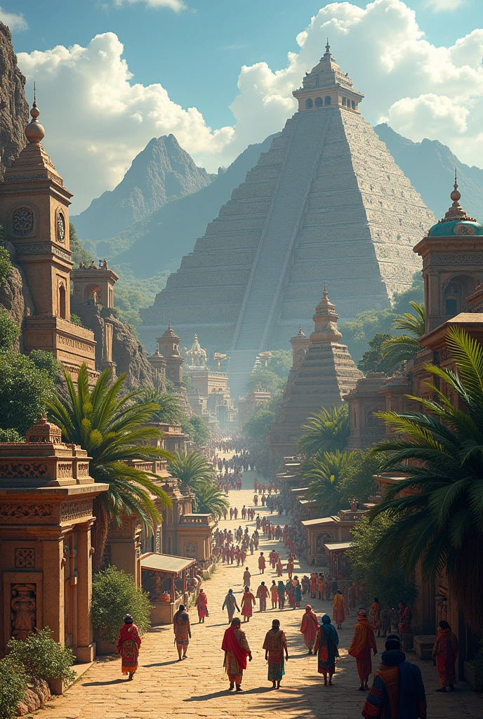 An Aztec city today, in the 21st century