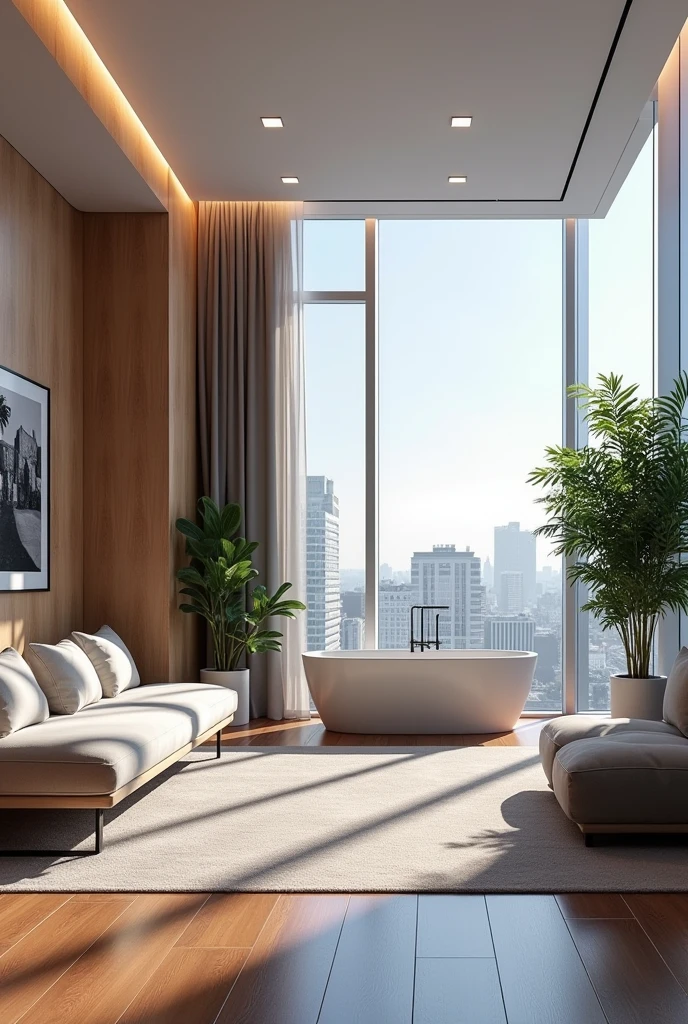 Real estate banner with 3D image of apartment