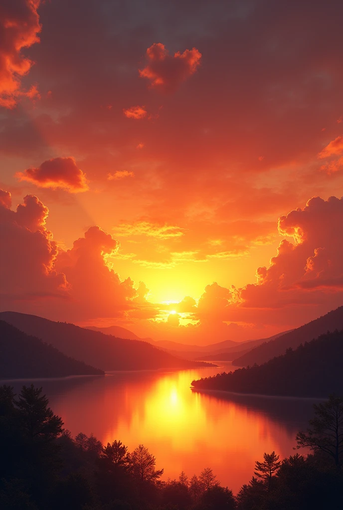a sunset