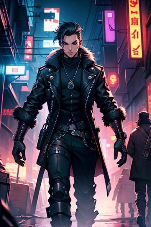 cyber punk, steampunk, ????, fur, fox, anthropoid