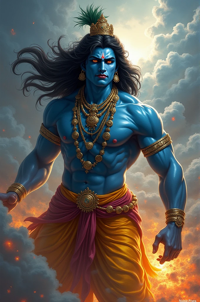 Angry krishna  