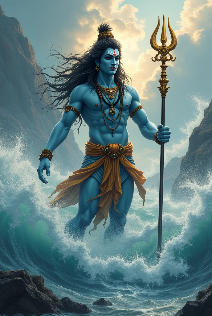 , shiv shankar name's lord on water