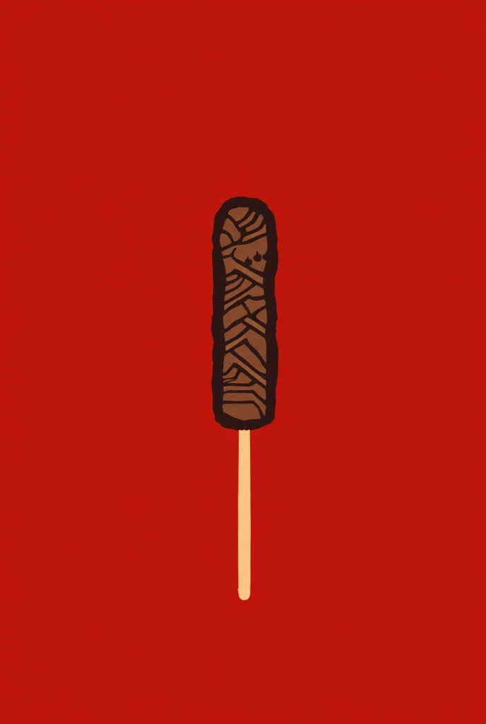 Make a logo for a steakhouse called ITAPUÂZINHO, with the theme of a red steakhouse Make a meat on a skewer in the background, in a minimalist way, and don&#39;t write random things, only ITAPUÃZINHO

