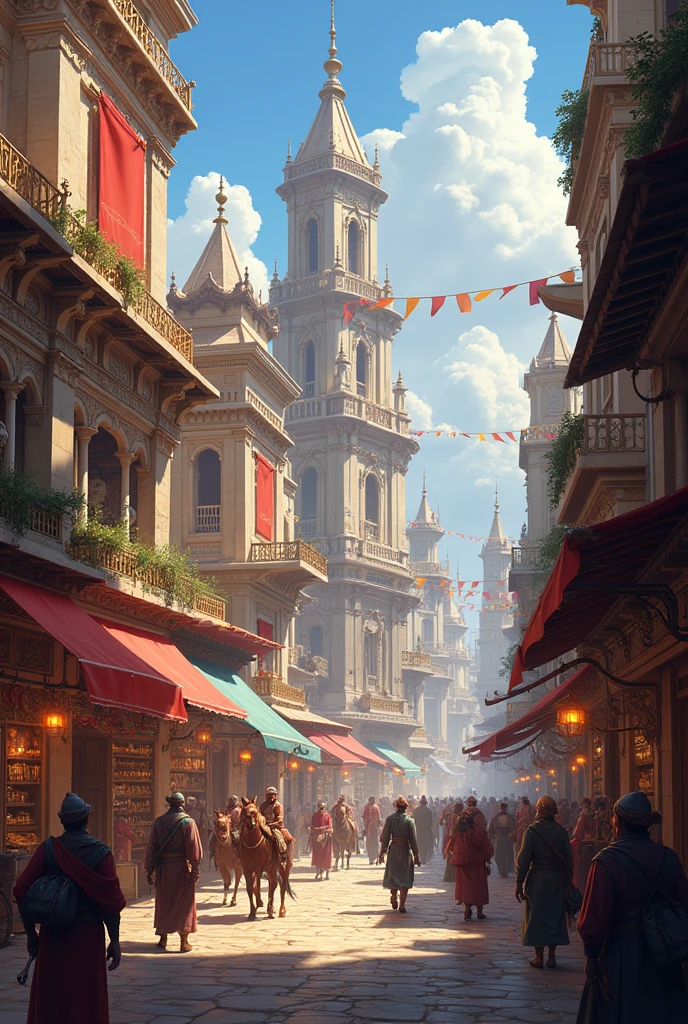 SRN kingdom business buildings with trading system