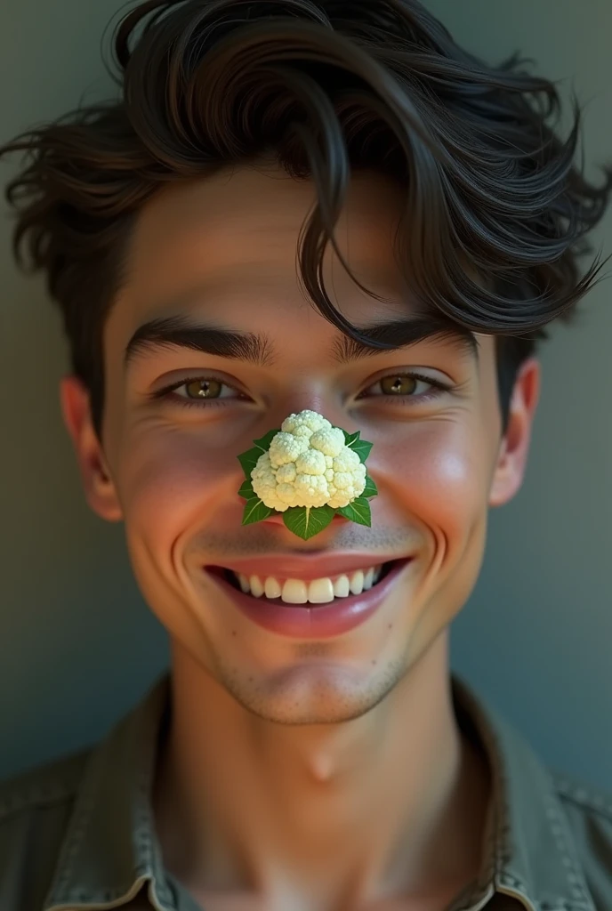 A hottie with a little cauliflower 