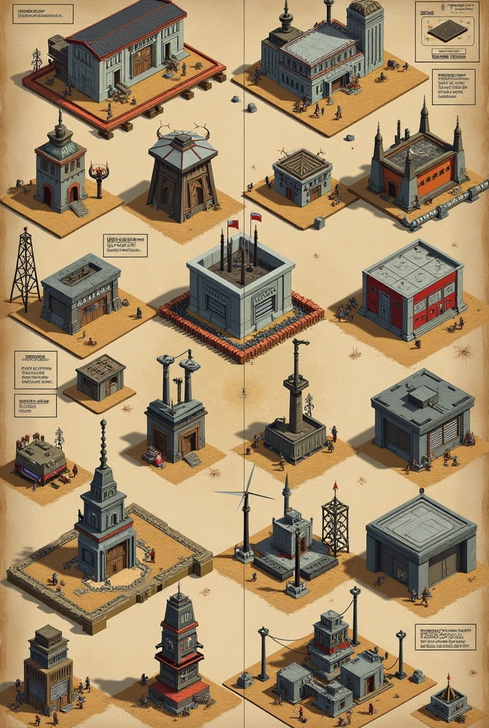 Create cards for building infrastructure, building military bases, building supplies, building a port, building electrical plants.
