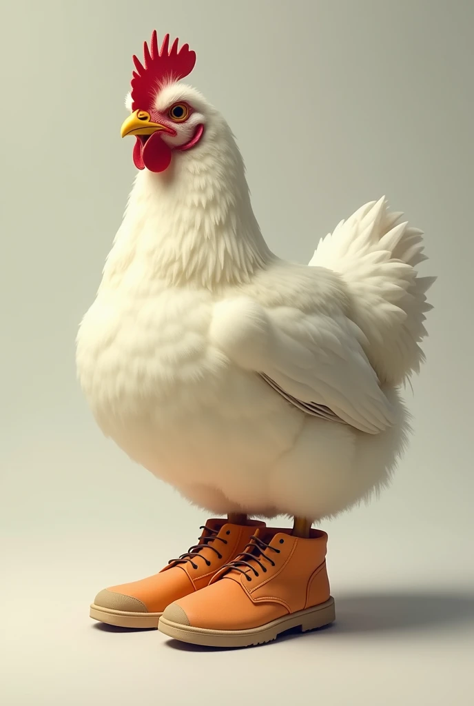 Chicken with shoe