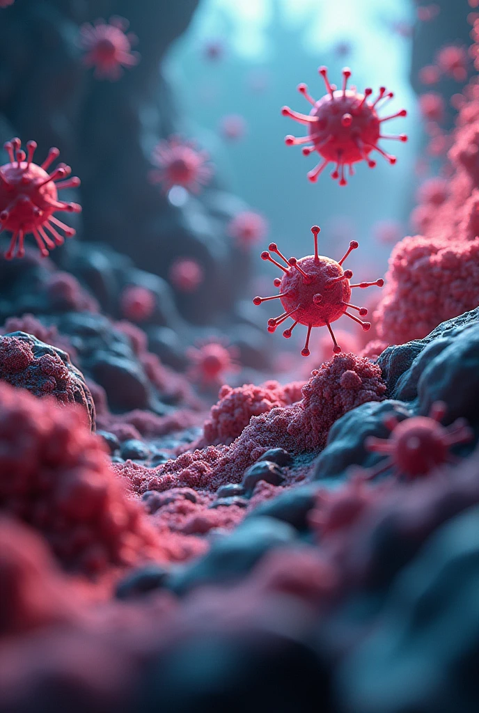 antibodies fighting with virus and bacterias
