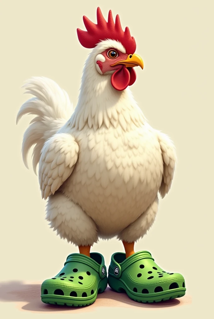 Chicken with crocs