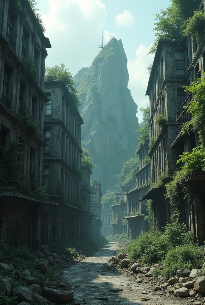 Hashima Island without buildings