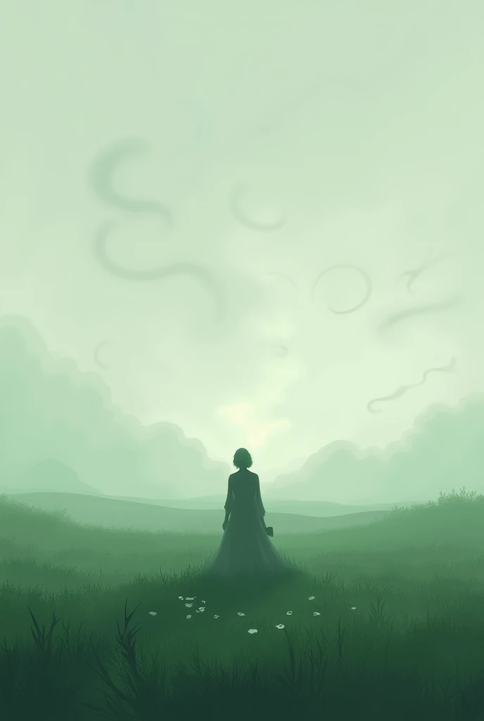 Emerald, sky, fog , nature