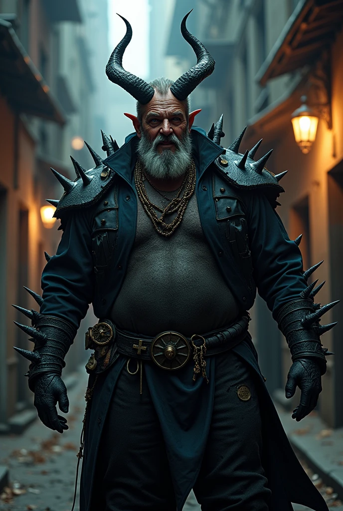 A man dressed up for Halloween 