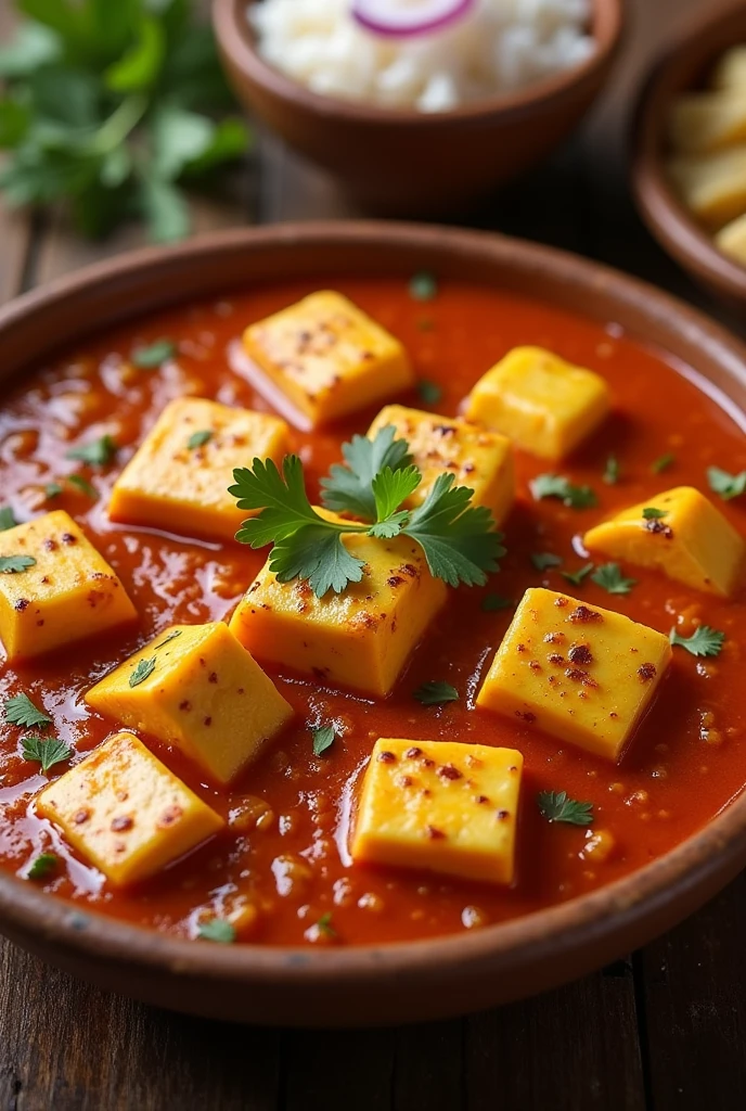 Kadhai paneer attractive vegetarian dish