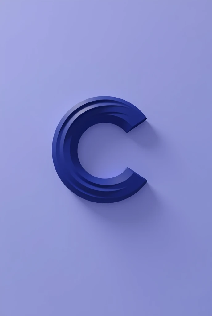 a logo with the letter C in indigo or light purple