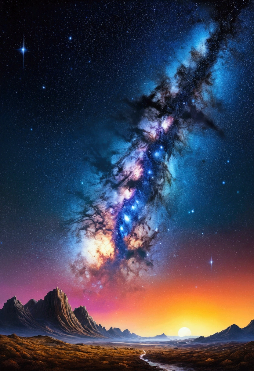 Starry Sky, by Chris_Foss, (best quality, masterpiece, photorealistic), very aesthetic, perfect composition, intricate details, ultra-detailed, vivid colors