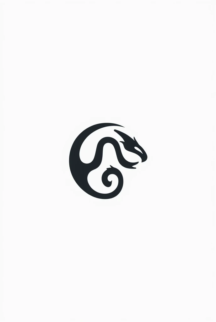 Create a logo with the name hydra, with dragons, minimal style, com fundo branco.