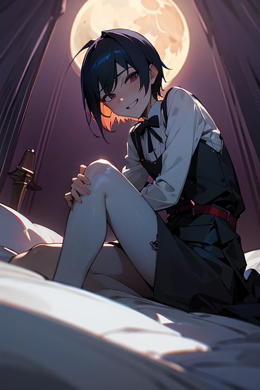 male、maleの体、perfection、juvenile、child、Young、Shota、Slender、sex appeal、Fascinating、lure、Sexual、Unbuttoned、Bare Skin、penis、Leg spread、nude、vampire、Dracula、noble、suspenders、Pride、room、Saucy、Grin、sadism、abuse、pity、Brat、Proud、Dark Shadows、moonlight、night、On the bed、From below