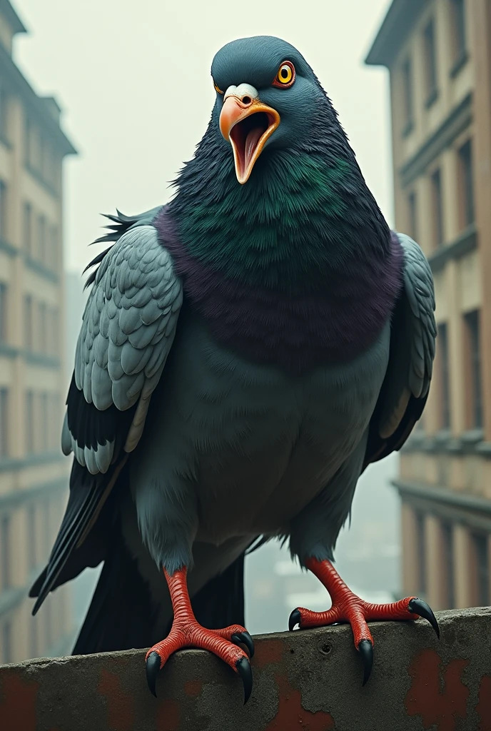 Pigeon agressif