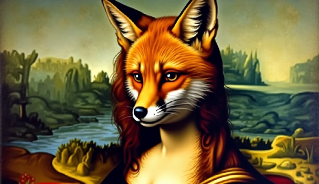 MONALISA WITH A FOX FACE