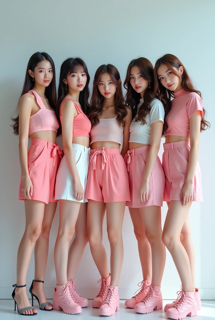 Kpop girl group five girls HD PHOTO