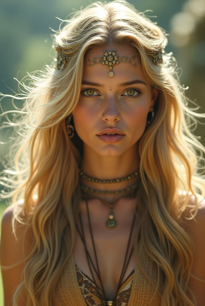 My photograph shows what it would look like if I were a blonde, brown-eyed indigenous goddess 