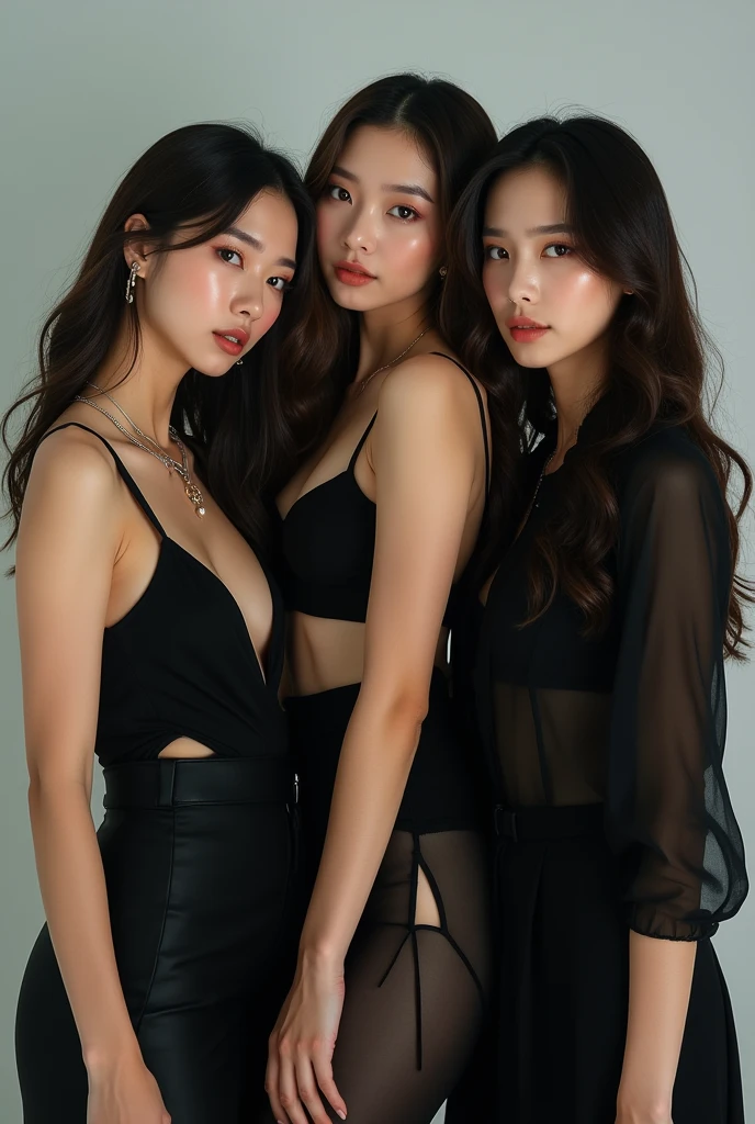 Beautiful kpop girl group five 5 girls HD PHOTO SEXY COOL CONCEPT