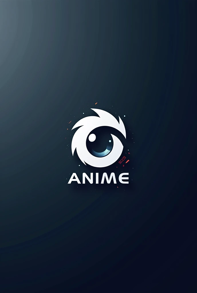 business logo with a tag line about anime