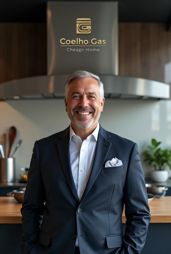 Create a photo advertising cooking gas with the name coelho gas 