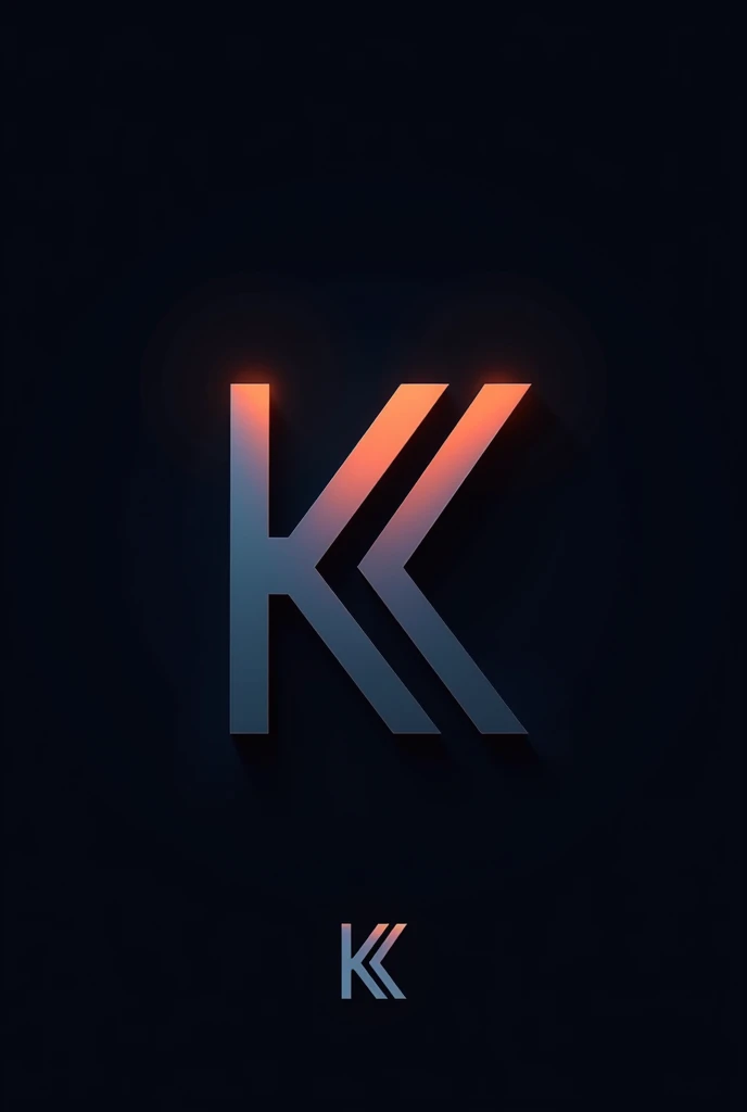 Logo for Kanvix company using letter k. make the letter K unique and creative add one dark colour to the background not a picture